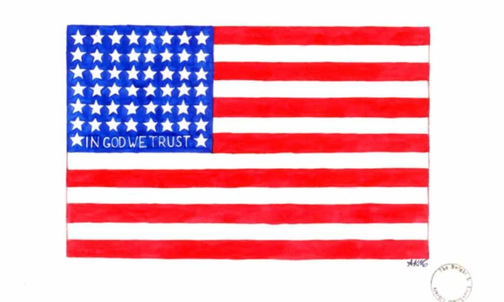 American Flag - 9. The Motto Flank Flag